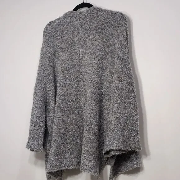 Wishlist | Minimalist Gray Speckled Knitted Cardigan Sweater Size M/L - Picture 2 of 11